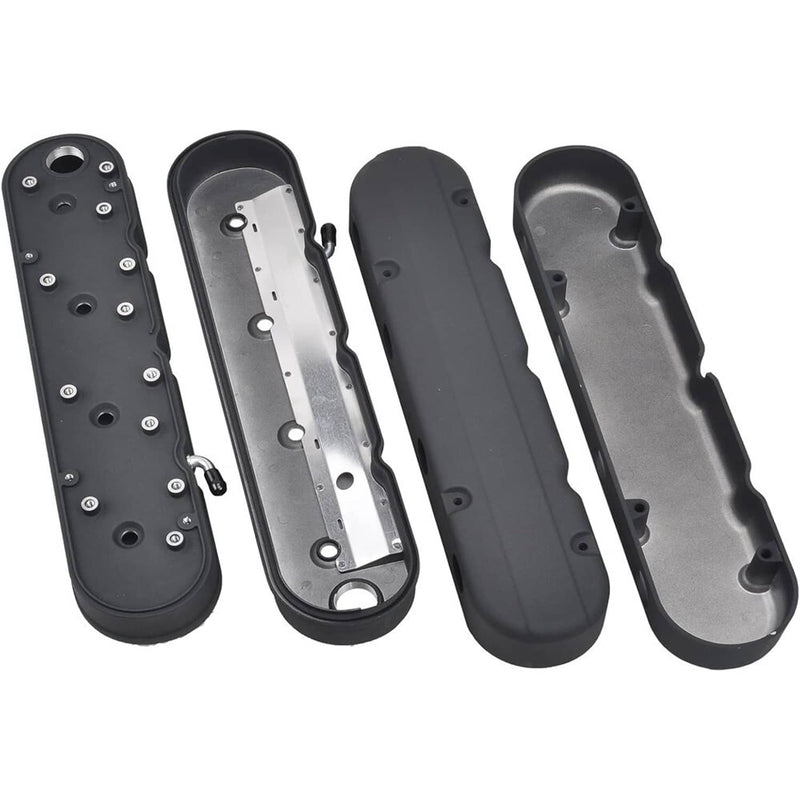 Aluminum Valve Covers with Coil Mounts and Covers for Chevy LS LS1 LS2 LS3 LS6