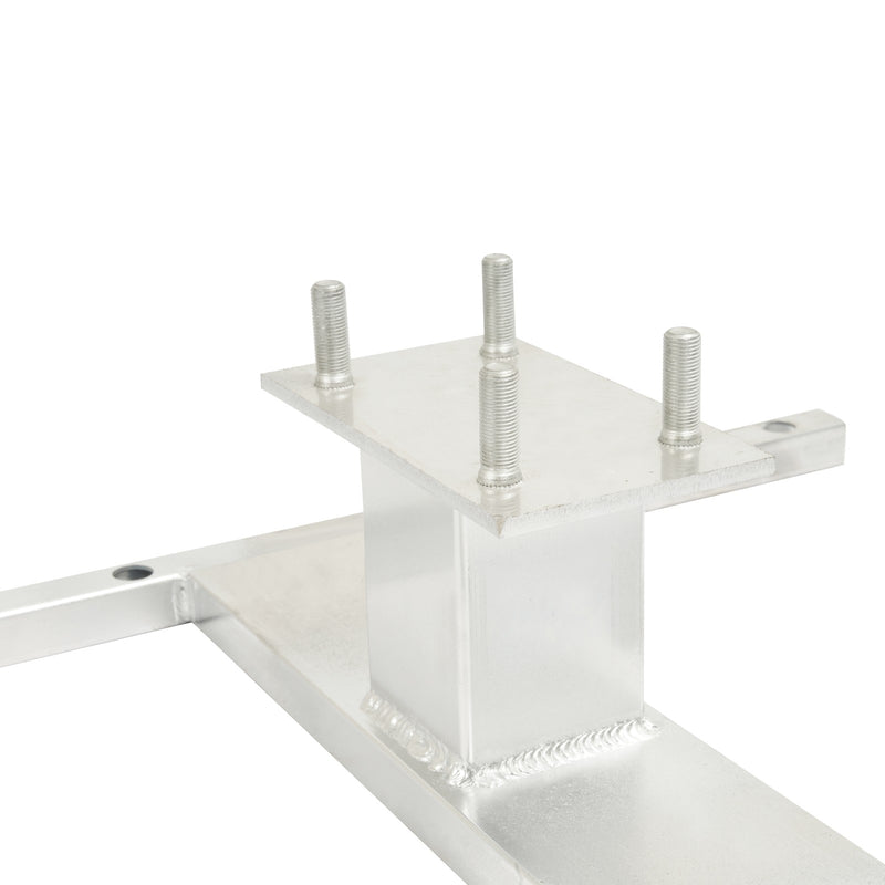 Aluminum H-Mount Trailer Spare Tire Carrier for 6-Lug Wheels w/Hardware