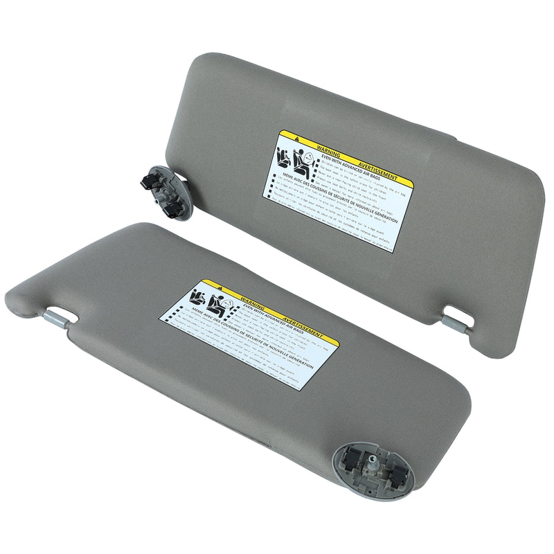 Sun Visor Left & Right Side With Sunroof Gray for Toyota Camry 2007-2011 Pair