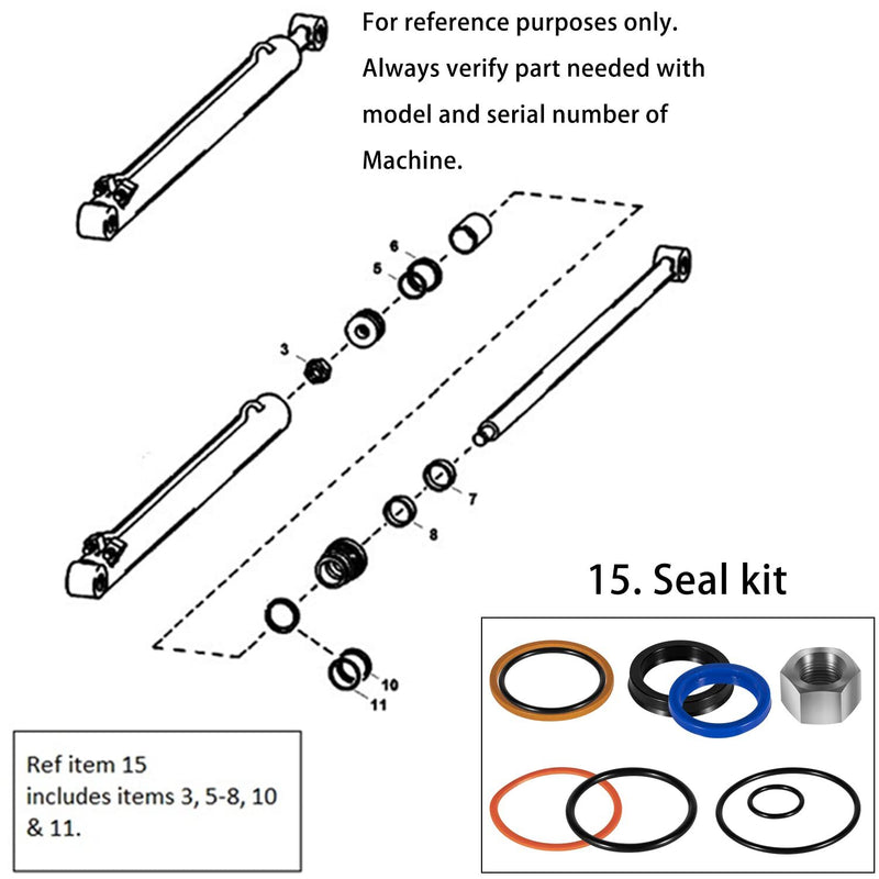 6803329 Hydraulic Lift Cylinder Seals Kit for Bobcat 444 500 520 642 643 742 743