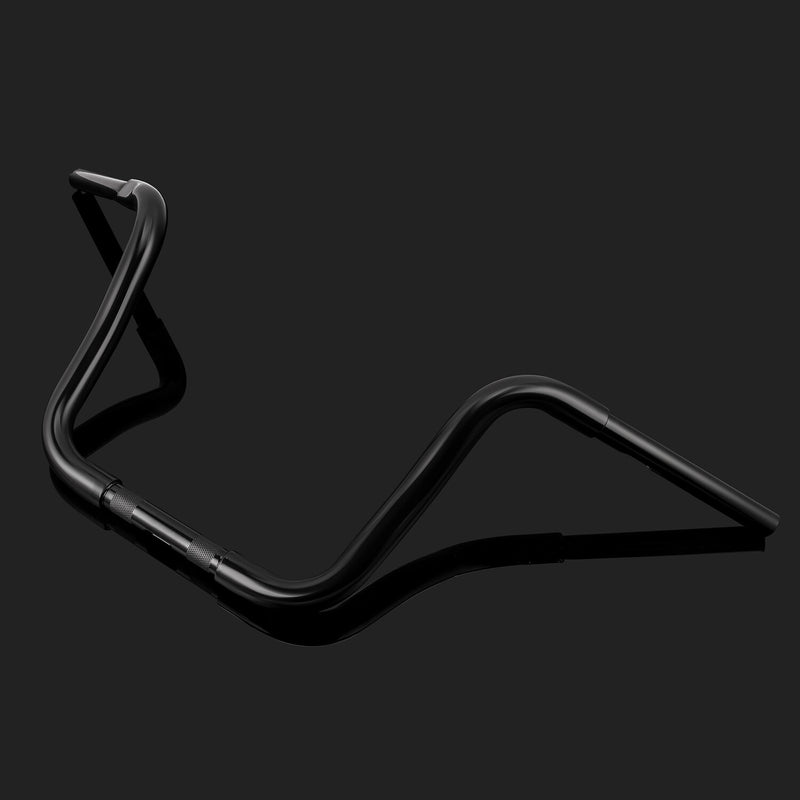 Black 12 Inch Rise Ape Hangers Handlebar for Harley FLST FXST Sportster XL Dyna