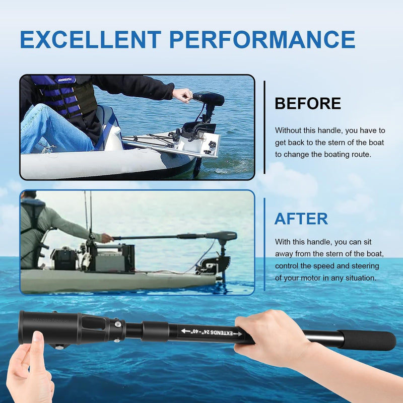1854108 Trolling Motor Telescoping Extension Handle for MKA-44 24in to 40in