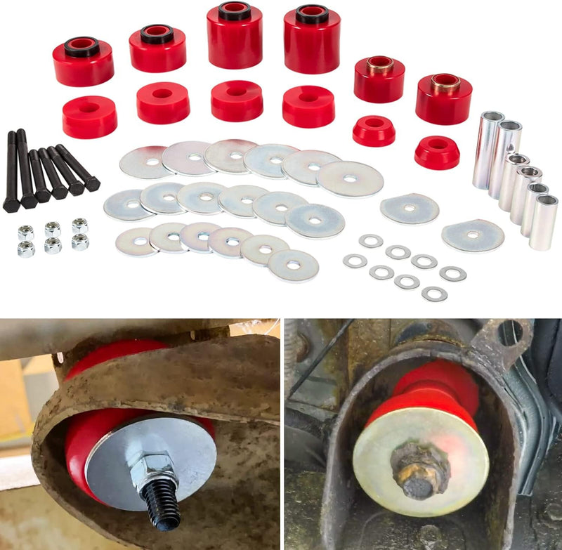 4.4123R Body Cab Mount Bushing Set Kit for Ford F150 F250 F350 2WD 4WD 1980-1998