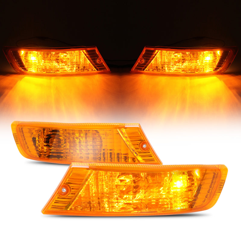 Turn Signal Light Set With Bulbs Front Left And Right for Jeep Liberty 2005-2007