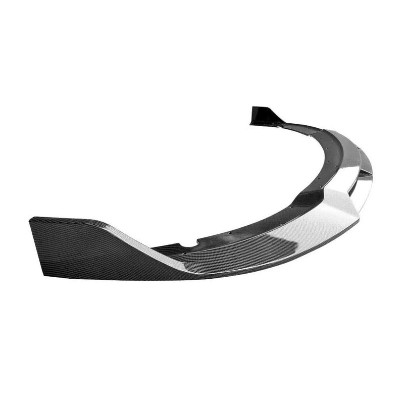 DURAFORCE Front Bumper Lip Splitter Spoiler For Dodge Charger SRT 15-23 Carbon Fiber Style