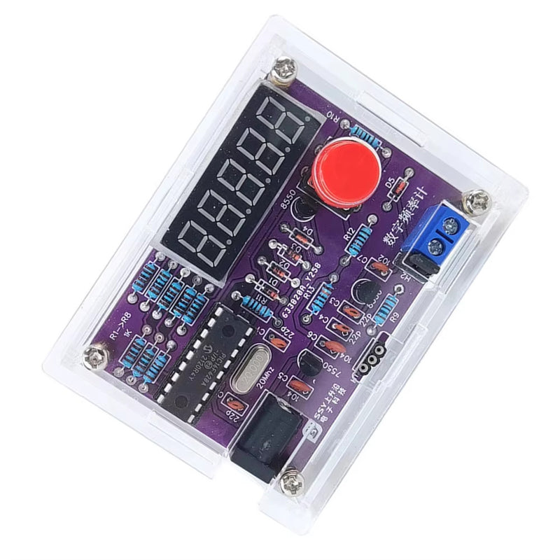 1Hz-50MHz Digital Crystal Oscillator Frequency Counter Meter DIY Tester Case