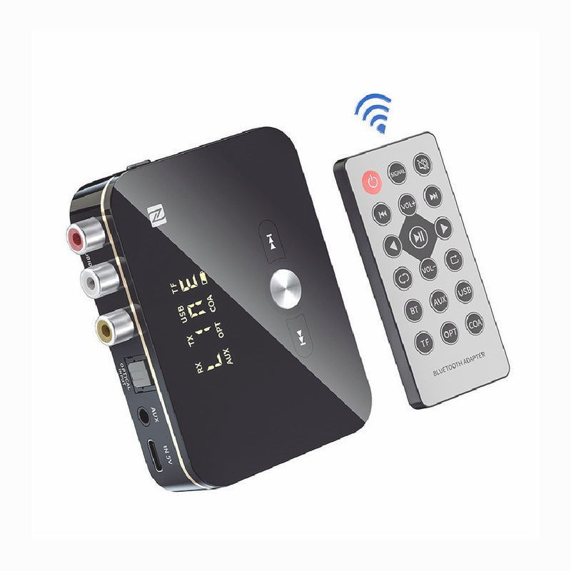 Bluetooth 5.0 Receiver Transmitter Wireless 3.5mm AUX NFC to 2 RCA Audio Adapter