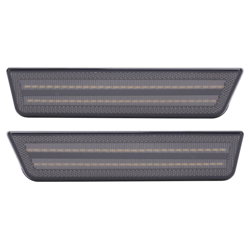 DURAFORCE LED Front Side Marker Light White for Dodge Challenger Charger R/T Sedan 2008-14