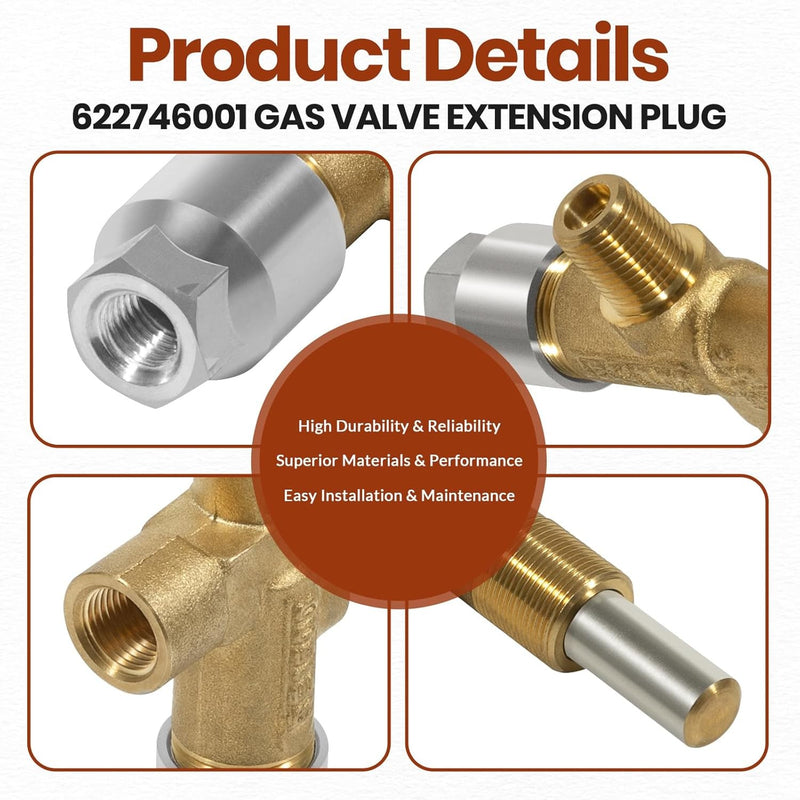 622746001 Gas Valve Extension Plug for Norcold 3163 N260 N300 N400 N500 Series