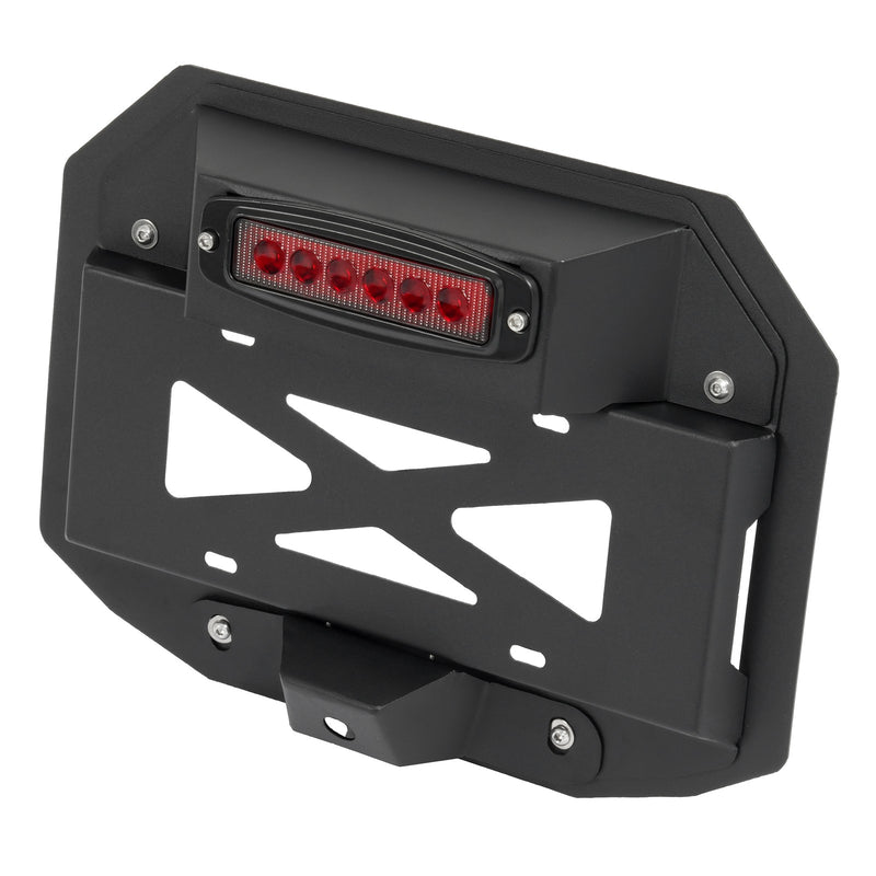 Spare Tire License Plate With Third Brake Light for Jeep Wrangler JK 2007-2018