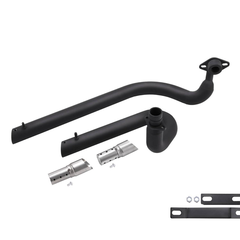 Black Exhaust Pipe System for Yamaha V Star 650 XVS650 Dragstar XVS400