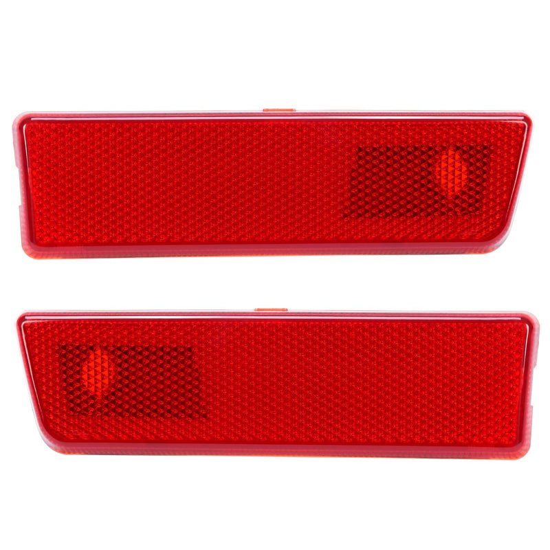 DURAFORCE Rear Red Bumper Side Marker Lights Lamp Reflector for Ford Transit Connect 10-13