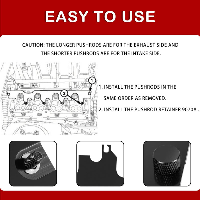 9070A Push Rod Retainer for Chrysler Dodge Jeep 5.7 Liter Hemi Engines
