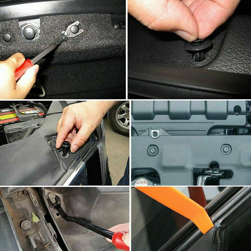 750 Pcs Car Retainer Clips Auto Fasteners Push Trim Pin Rivet Bumper Kit