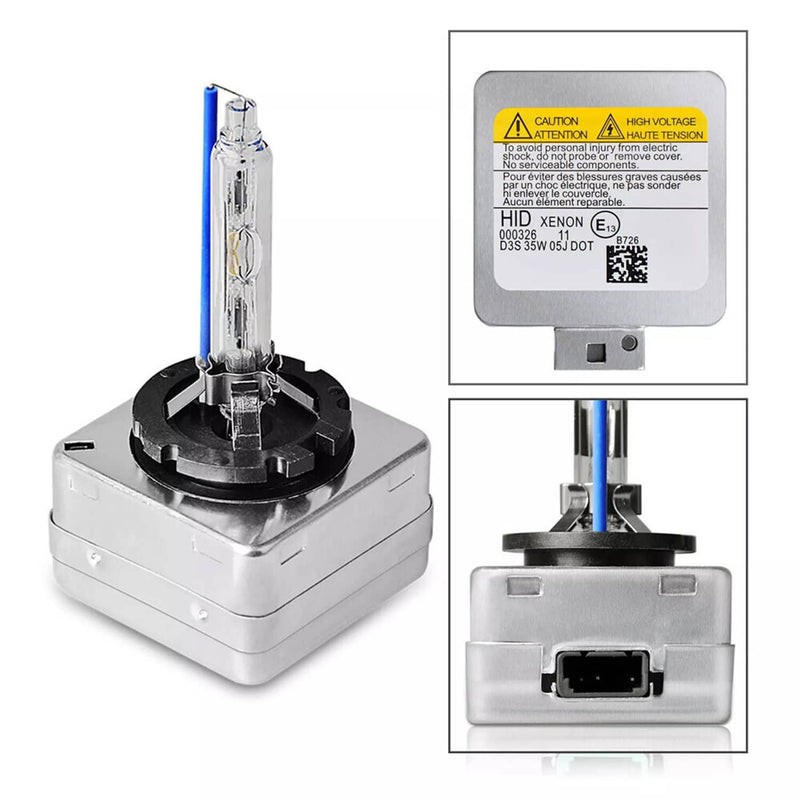 D3S 6000K HID Xenon Headlight Bulbs 66340 66340HBI 42403 42302 Set of 2