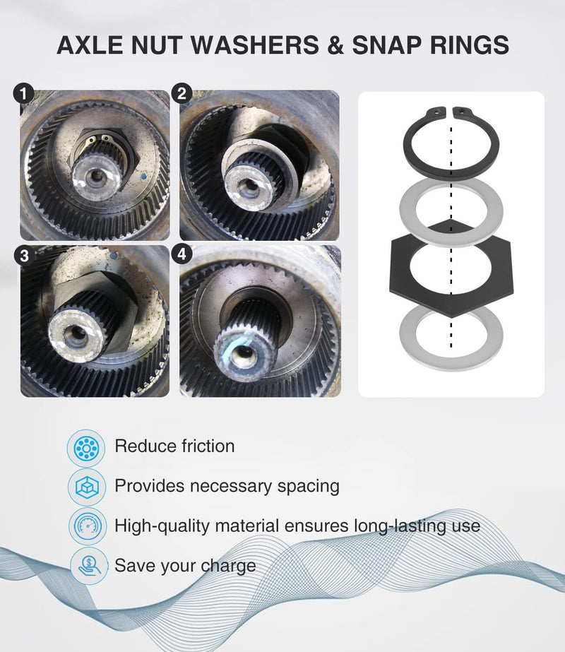 Thrust Washer Snap Ring Kit for Ford F250 F350 Excursion 98-04 50 60 Super Duty