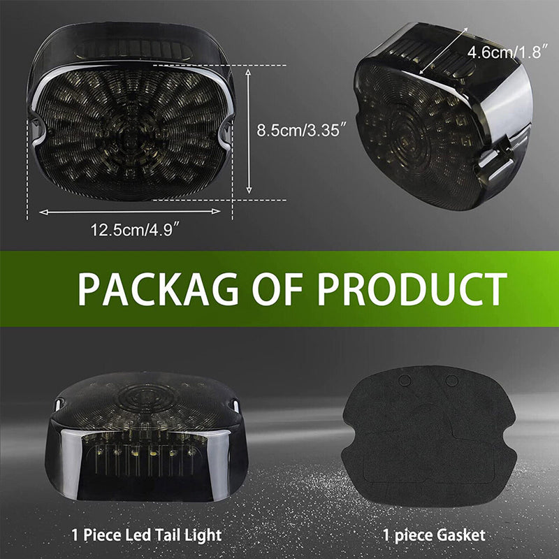 Smoke LED Tail Light Brake Rear for Harley Road King Electra Glide Tour Dyna FXR