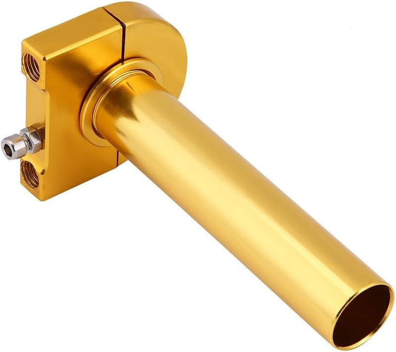 7/8 Inch Turn Twist Throttle Handle Bar Throttle Tube Universal Gold for Motorcy