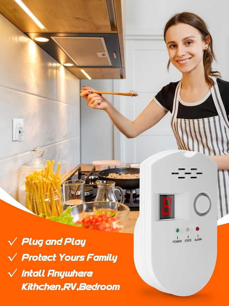 Digital Gas Leak Detector Alarm Sensor for Propane Butane Methane Natural Gas