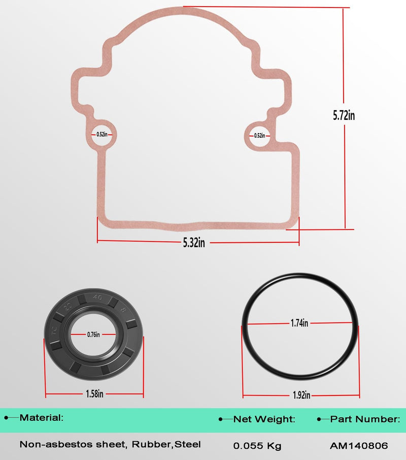 AM140806 Wet Park Brake Seal Kit for John Deere Gator XUV 625i 825i 855D 835M