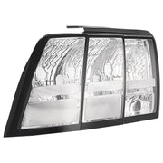 DURAFORCE Clear Lens Tail Lights For Ford Mustang 1999-2004 Rear Brake Lamps Left Right