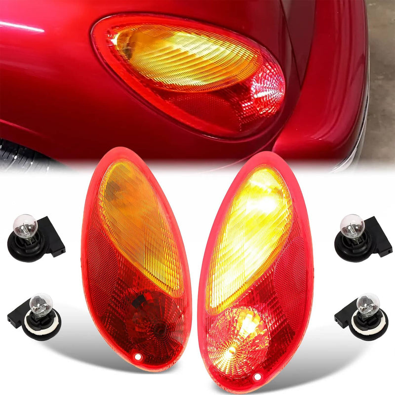 DURAFORCE Tail Lights Brake Lamp Assembly for Chrysler PT Cruiser 2001-2005 Left Right Set