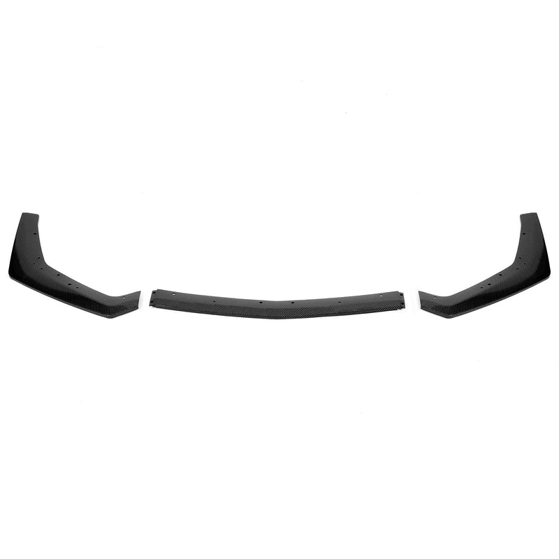 Carbon Fiber Color GT Style Front Splitter Spoiler Lip for Ford Mustang 2018-23