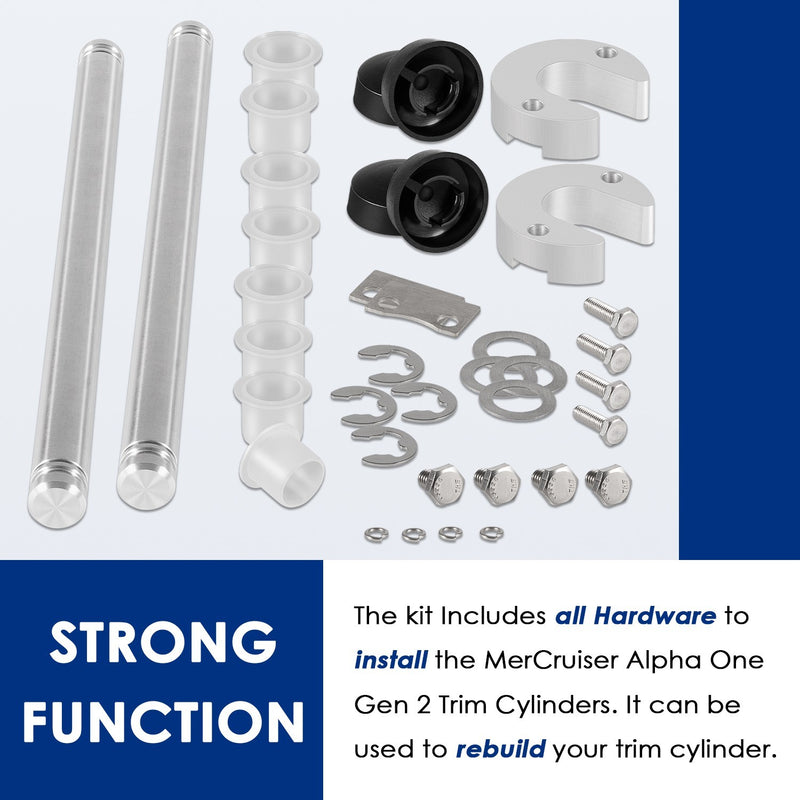 9B-116 Trim Cylinder Pin Cap Bushing Hardware Kit for MerCruiser Alpha 1 Gen 2