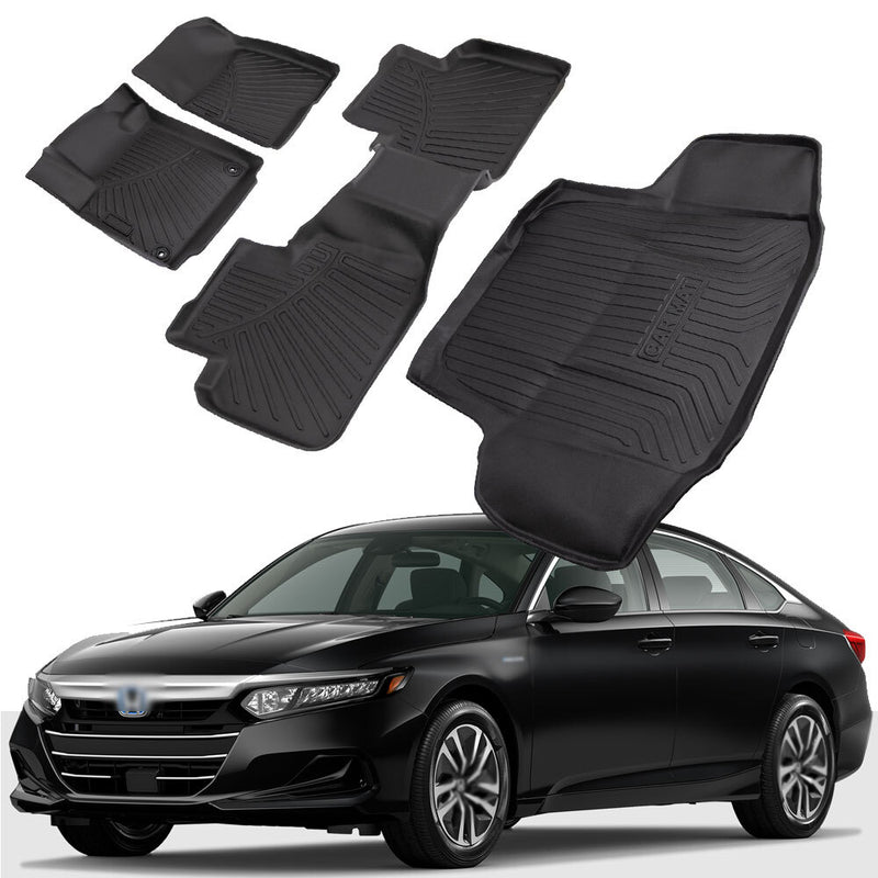 TPE Rubber Floor Mats with Cargo Liner for Honda Accord Sedan 2018-2022