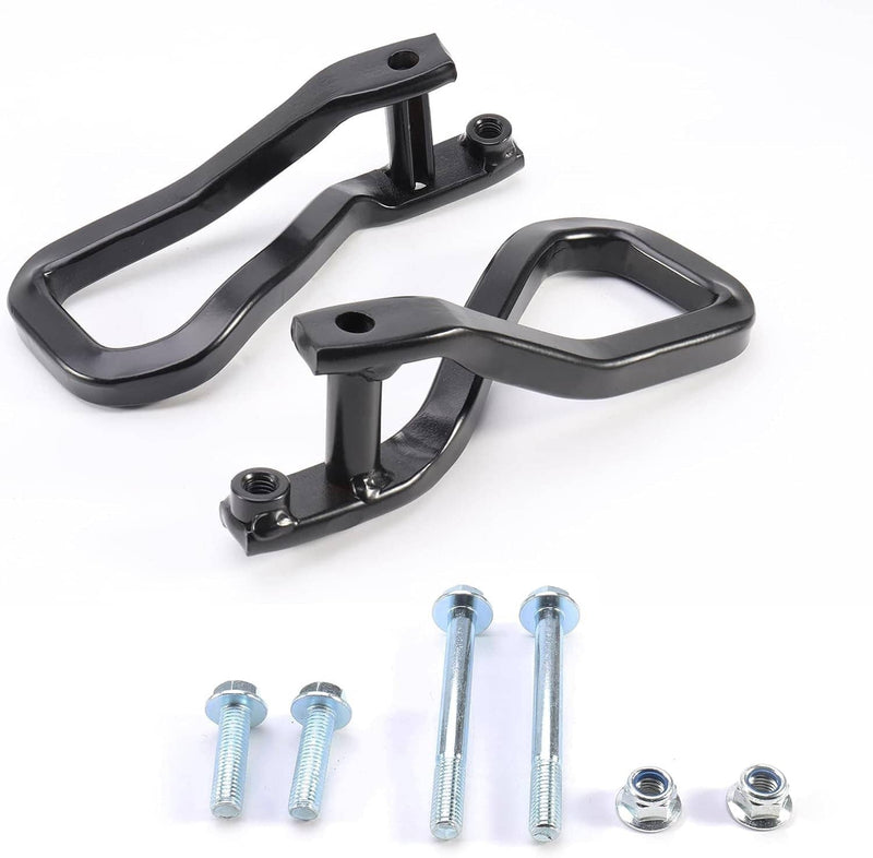 Front Tow Recovery Hooks Set with Bolts for GMC Sierra 1500 2019-2021 Black 2Pcs
