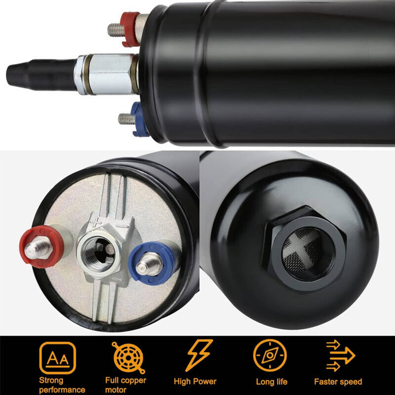 2L High Flow Swirl Fuel Surge Tank AN6 Aluminum with 044 External Pump