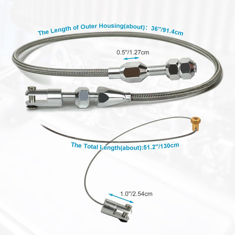 36" Throttle Cable for Chevrolet Chevy 4.8L 5.3L 6.0L 5.7L LS Swap Conversion