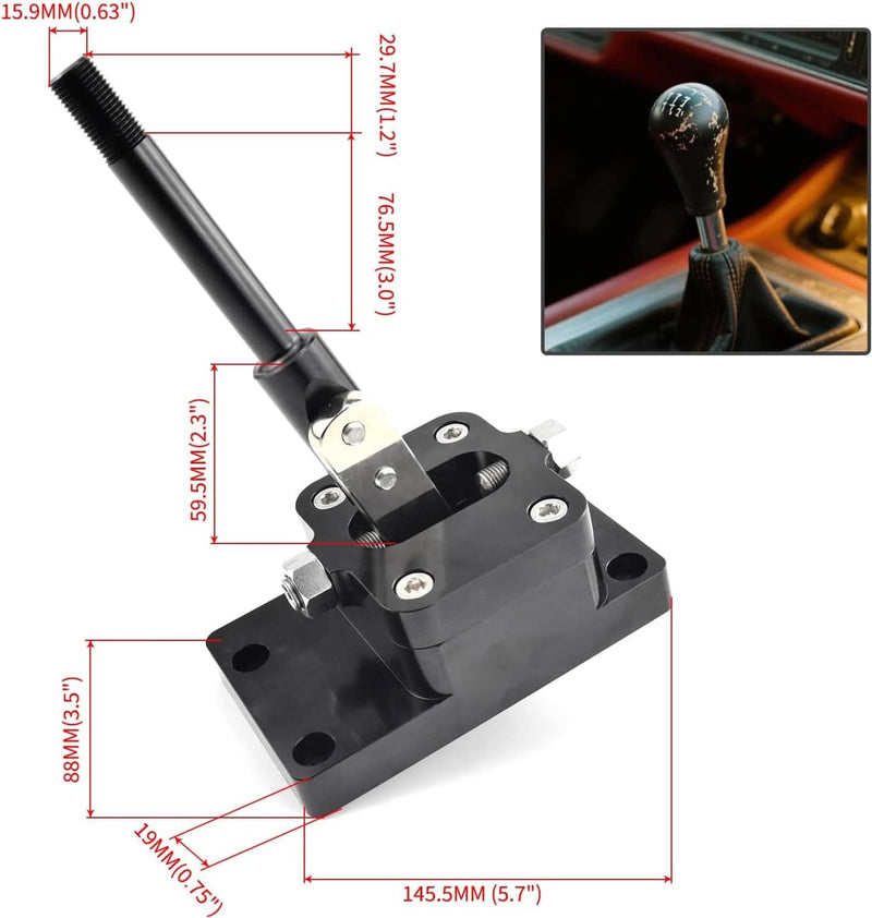 T56 6-Speed Billet Short Throw Shifter Fit for F-Body 93-02 Chevy Camaro Pont