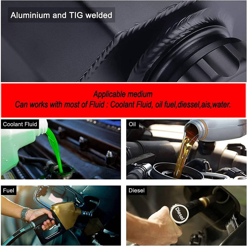 1L Aluminum Radiator Coolant Overflow Bottle Recovery Water Tank Reservoir