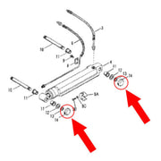 DURAFORCE 19-815951 Trim Cylinder Ram Cap Anchor Pin for Mercruiser Alpha One Gen Two 16 P