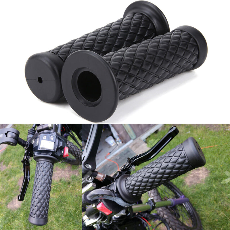 Motorcycle Hand Grips 7/8" 1'' Handle Bar for Yamaha Honda Suzuki Pair