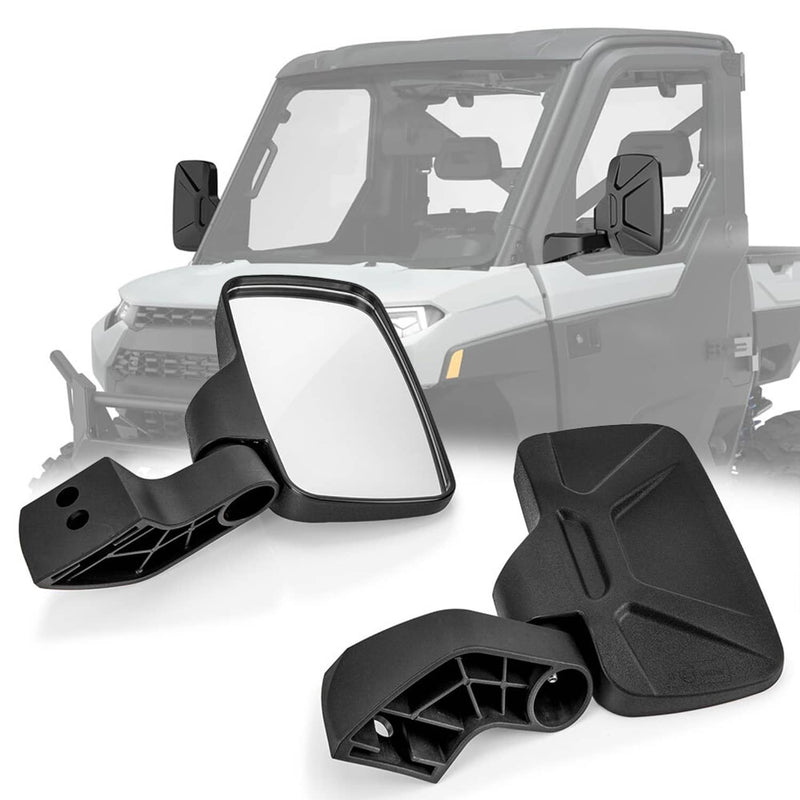 DURAFORCE Door Mounted Side Mirrors for Polaris Ranger 1000 XP1000 Crew Northstar Pro XD