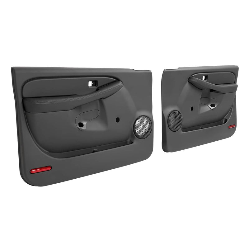 DURAFORCE Inner Door Panels for Chevy Silverado for GMC Sierra 1999-06 Dark Pewter Pair