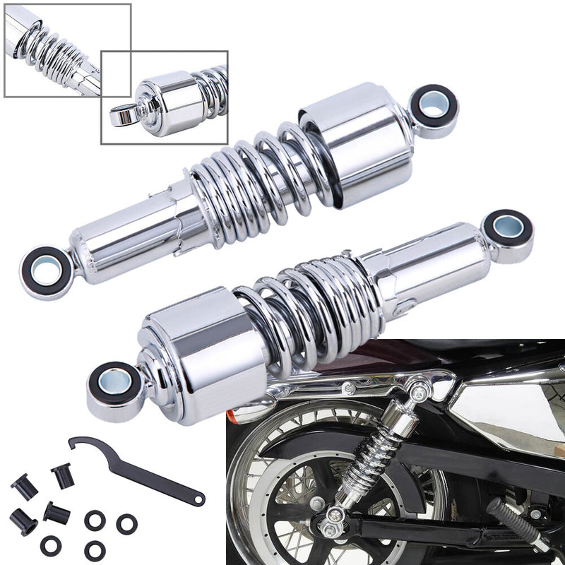 10.5'' Rear Shocks Absorber Pair for Harley Sportster XL 883 1200 Lowering