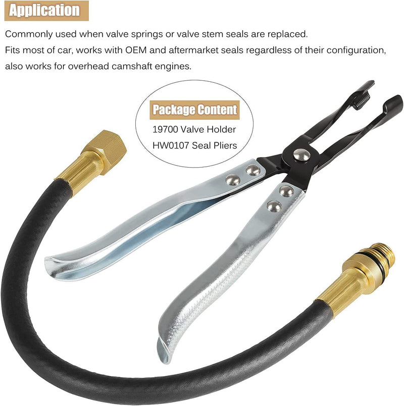 HW0107 Valve Stem Seal Pliers And 19700 Valve Holder Repair Tool Set
