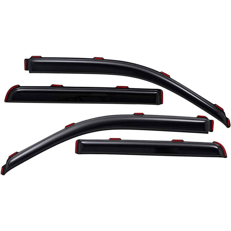 In-Channel Window Vent Visor Sun Rain Guard for Ford F-150 Super Crew 2009-2014