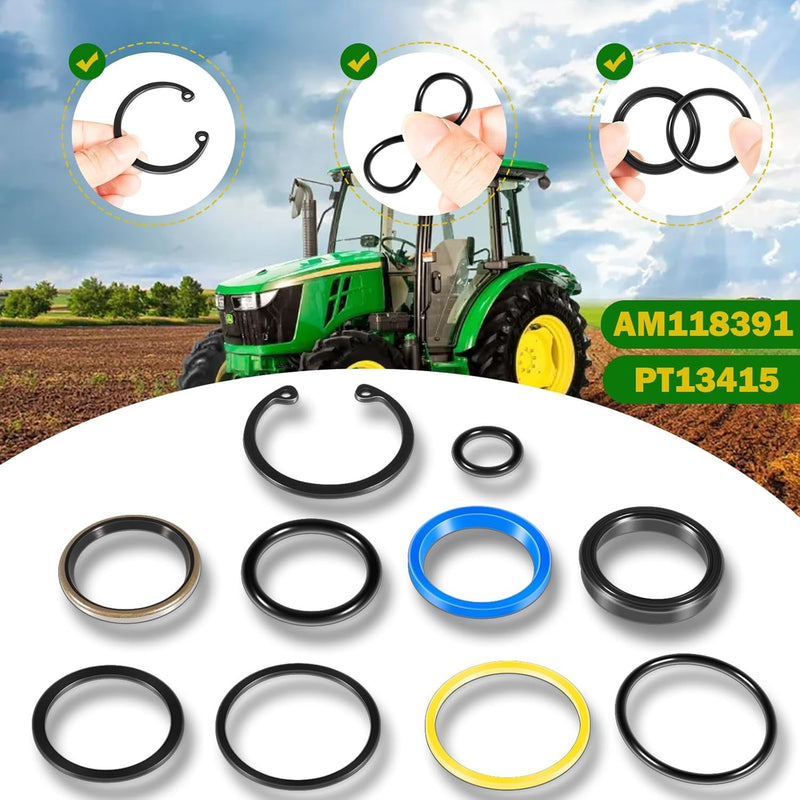AM118391 Cylinder Seal Kit for John Deere 40 44 60 70 70A Loaders 1-1/2” Bore
