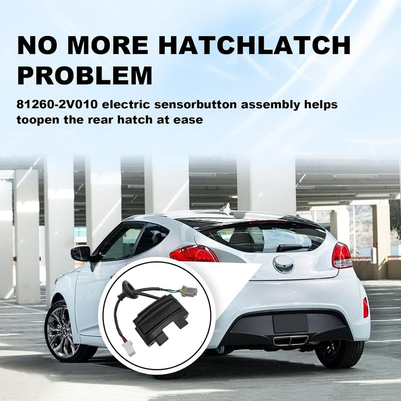 81260-2V010 Hatch Release Button Rear Trunk Latch for 2012-2017 Hyundai Veloster