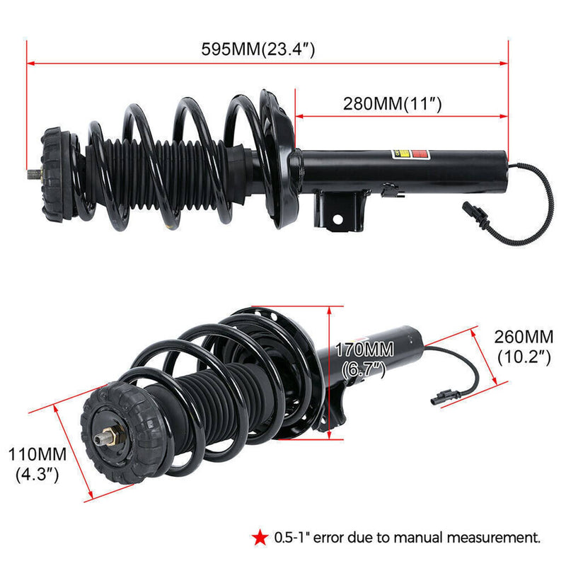2Pcs Front Suspension Strut Shocks w/ Electric for 13-19 Cadillac XTS 84677093