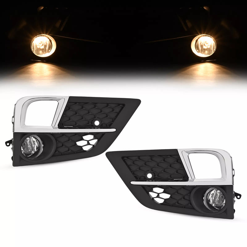Front Bumper Fog Lamp Bezel Chrome Trim for Honda Odyssey 2018-2020 Set
