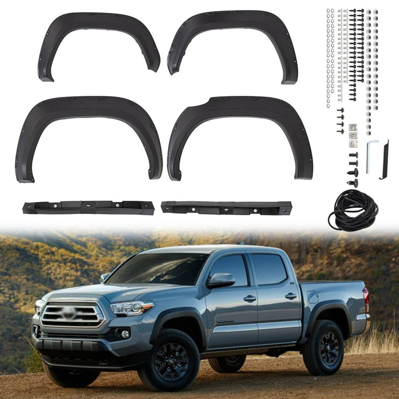 TO1790111 TO1791111 Front Rear Fender Flares for Toyota Tacoma 2016-2023