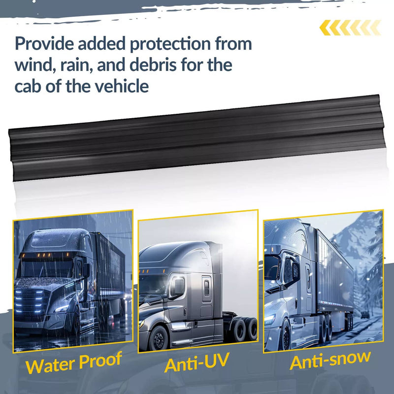 DURAFORCE Upper Cab Fairing Extension for Freightliner Cascadia 2008-2020 Left Driver Side