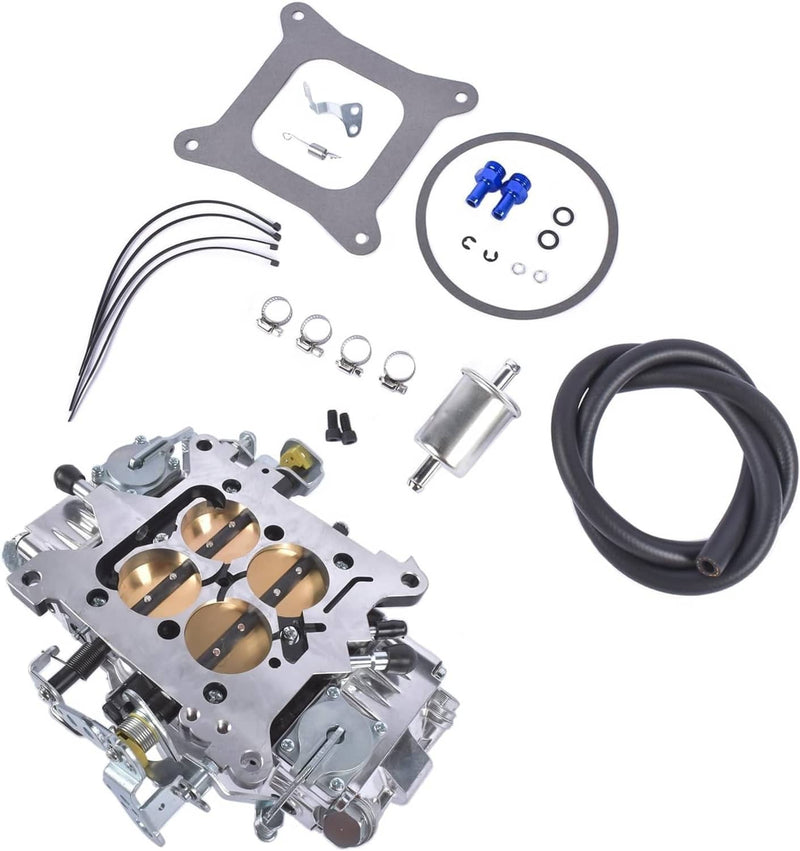 BR-67200 750 CFM Billet Aluminum 4 Barrel Double Pumper Carburetor Gasoline