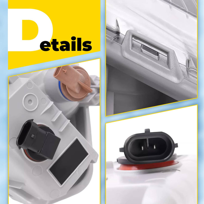 DURAFORCE Passenger Right Side Fog Light Parking Lamp for Ford Escape Kuga 2017-2019