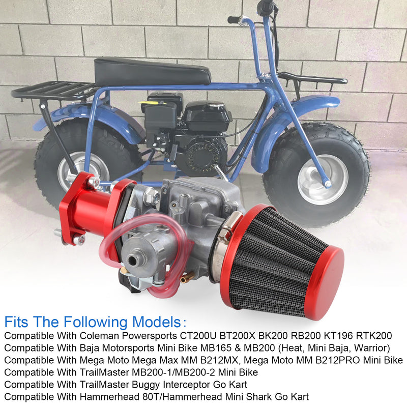 VM22 26mm Carburetor for Predator 212cc 196cc CT200U Mikuni Mini Bike Go Kart